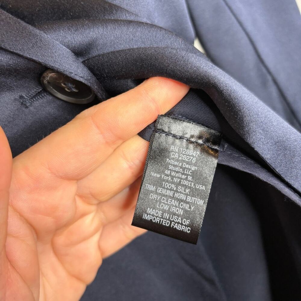 Nili Lotan Sophia Silk Blazer Jacket - Picture 10 of 10
